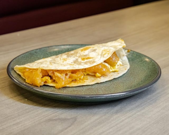 Eggs with Chicharron.