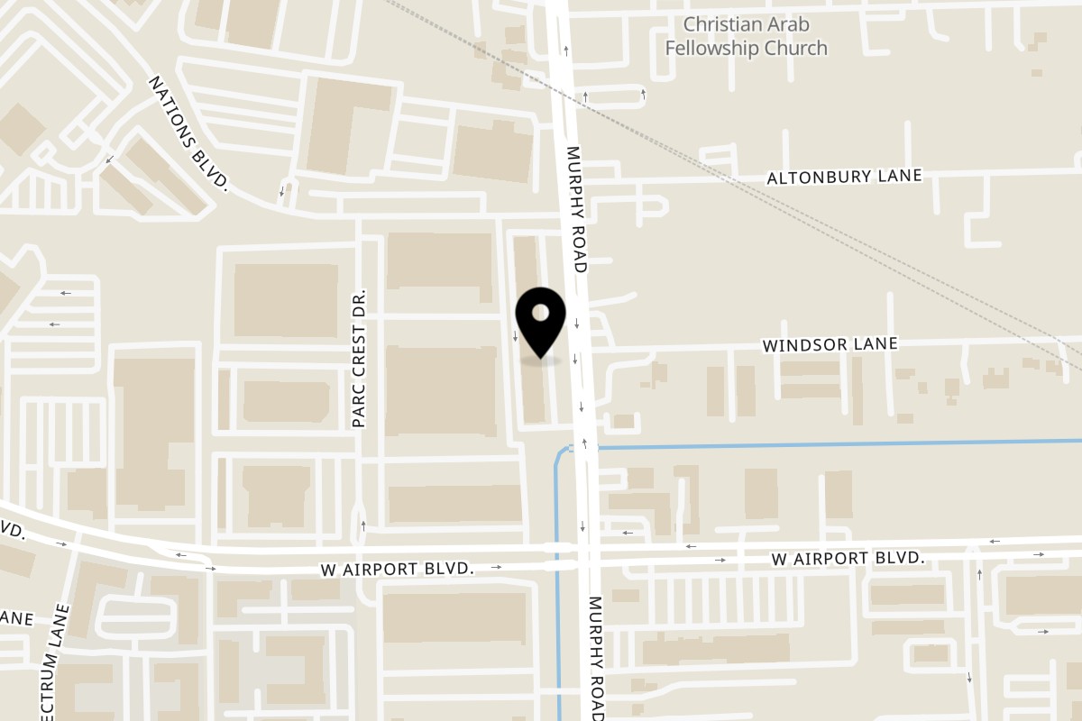 Map showing the location of Nidito Cocina on 12240 Murphy Rd Ste F in Stafford